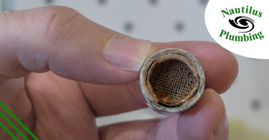 Child turning on kitchen faucet.