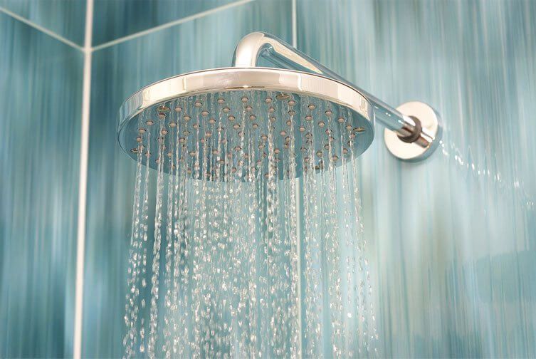 Shower head with Water coming Out